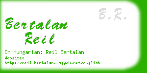 bertalan reil business card